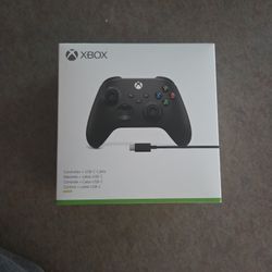 Carbon Black Xbox Controller (Never Used)