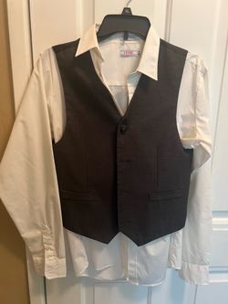 White shirt/grey vest for boys