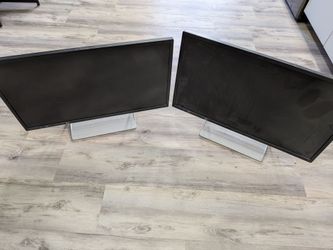 FREE items, you MUST take all: monitors, speakers, tv stand, smart bulbs