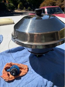 Magma marine kettle propane gas grill w/lid & valve
