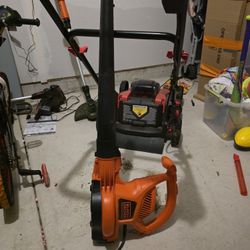 Black And Decker Corded Leafblower/Hyper Tough Batter Weed Eater without Battery