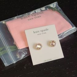 Rose Gold Colored Kate Spade Stud Earrings