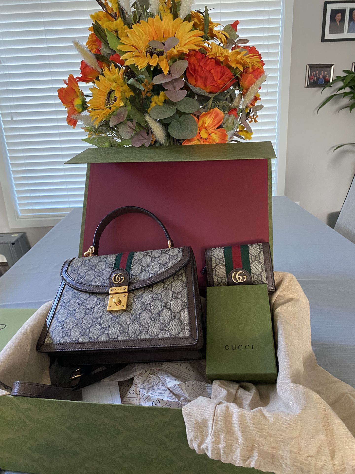 Gucci Ophidia Small Shoulder Bag & Wallet