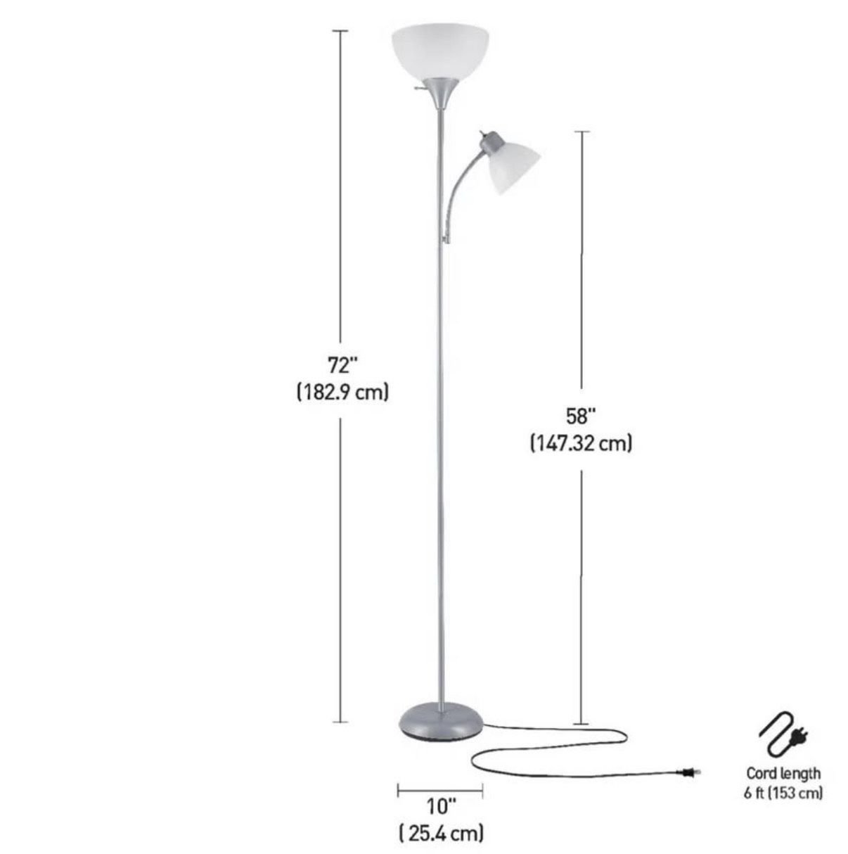 New Floor Lamp With Reading Light