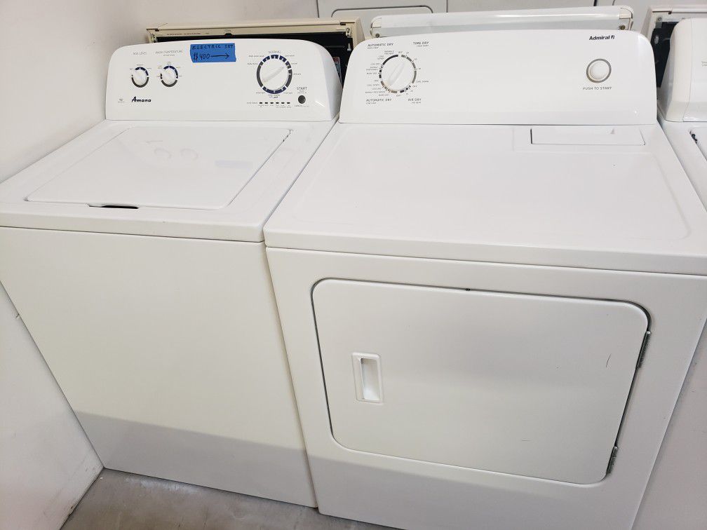 AMANA WASHER AND ADMIRAL DRYER