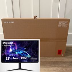 Samsung 32-Inch Odyssey G3 (G30D) 1ms 180Hz FHD Gaming Monitor LS32DG302ENXZA