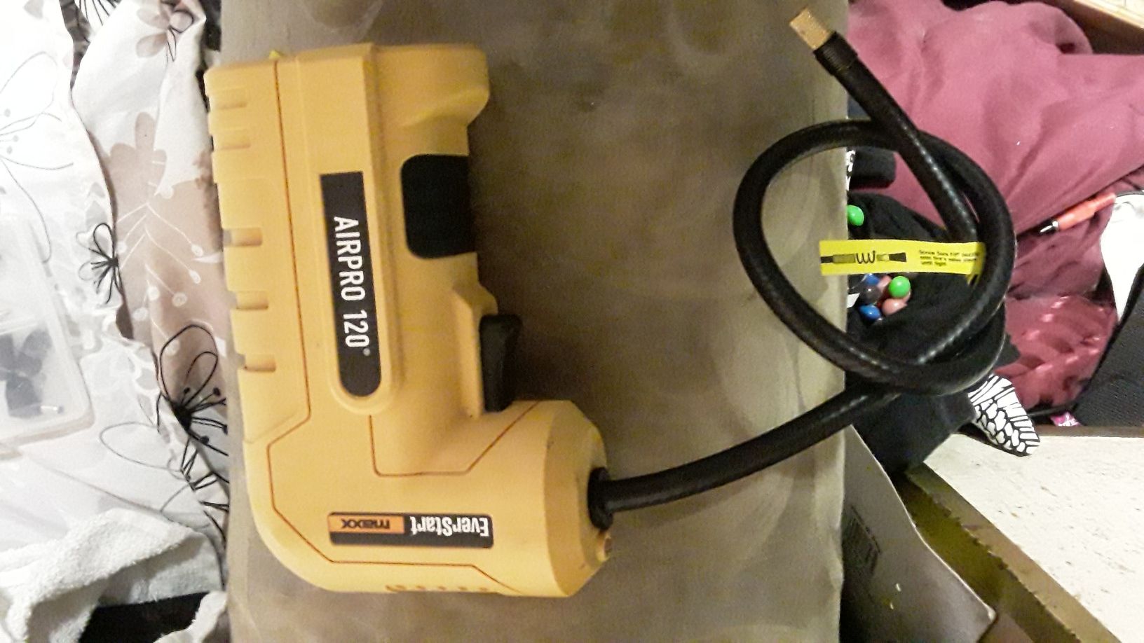 Evetstart Maxx Airport Tire Inflator. Sells for $49.99 asking $20