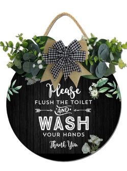 Decorative Wood Round bathroom decor