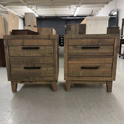 2 Wood Nightstands/ Nightstand Set / End Tables / Side Tables