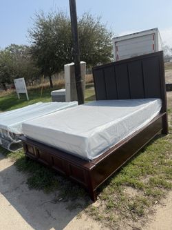 ¡OJO! 🔥🔥 PRECIO DE LOCURA EN MARKETPLACE 🔥🔥 CAMA PREMIUM DE MADERA SÓLIDA + COLCHÓN MEMORY FOAM + BOX SPRING + FRAME COMPLETO 🛏️✨ Valor real: ¡má
