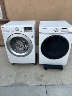 LG Washer Samsung Dryer Gas Stackable 2 Months Warranty