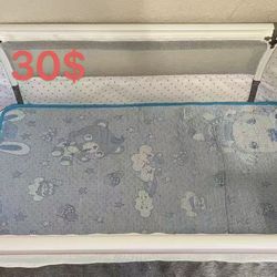 Portable Baby Crib & Cradle – Adjustable Height, for Newborn to 1 Year 