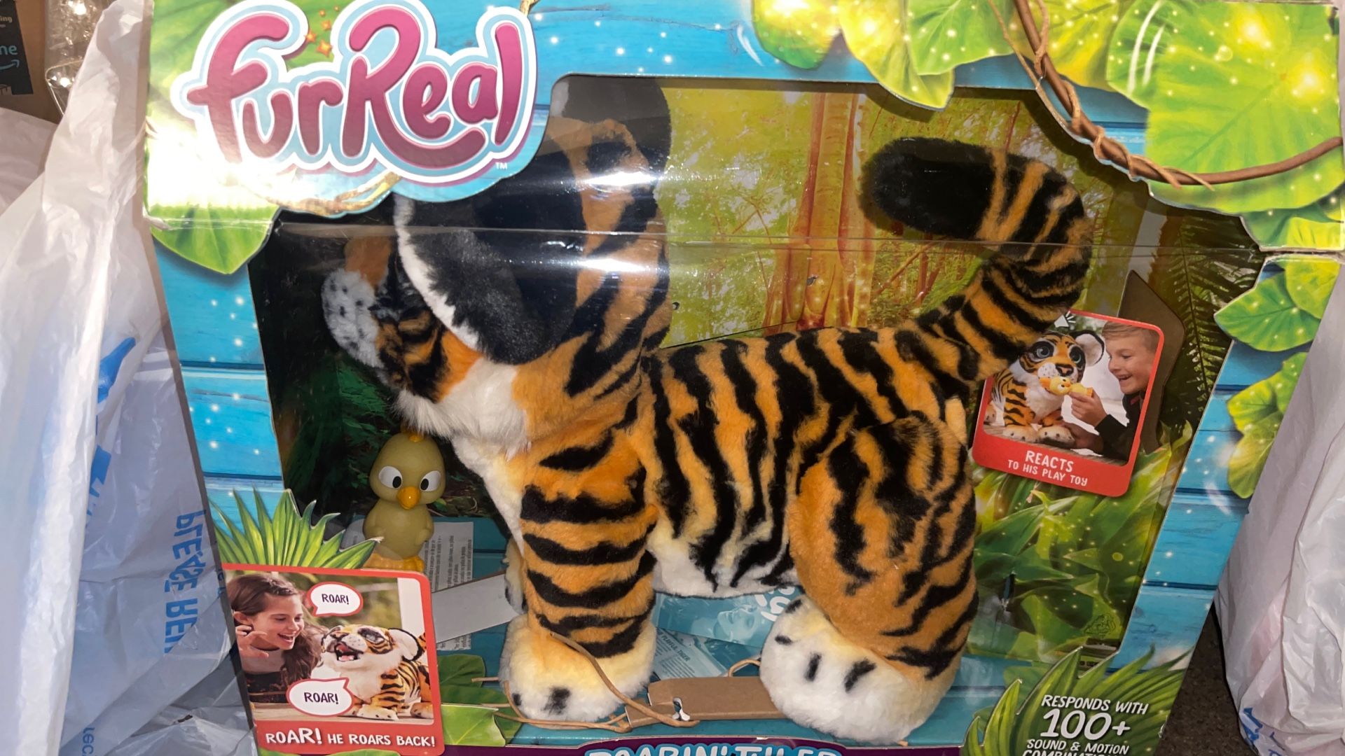 FurReal friends Roarin Tyler, the Playful Tiger, Orange, White