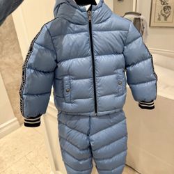 Moncler Toddler Down Snowsuit + Jacket 