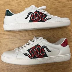 Gucci Men’s ace Embroidered  Sneaker Size 9
