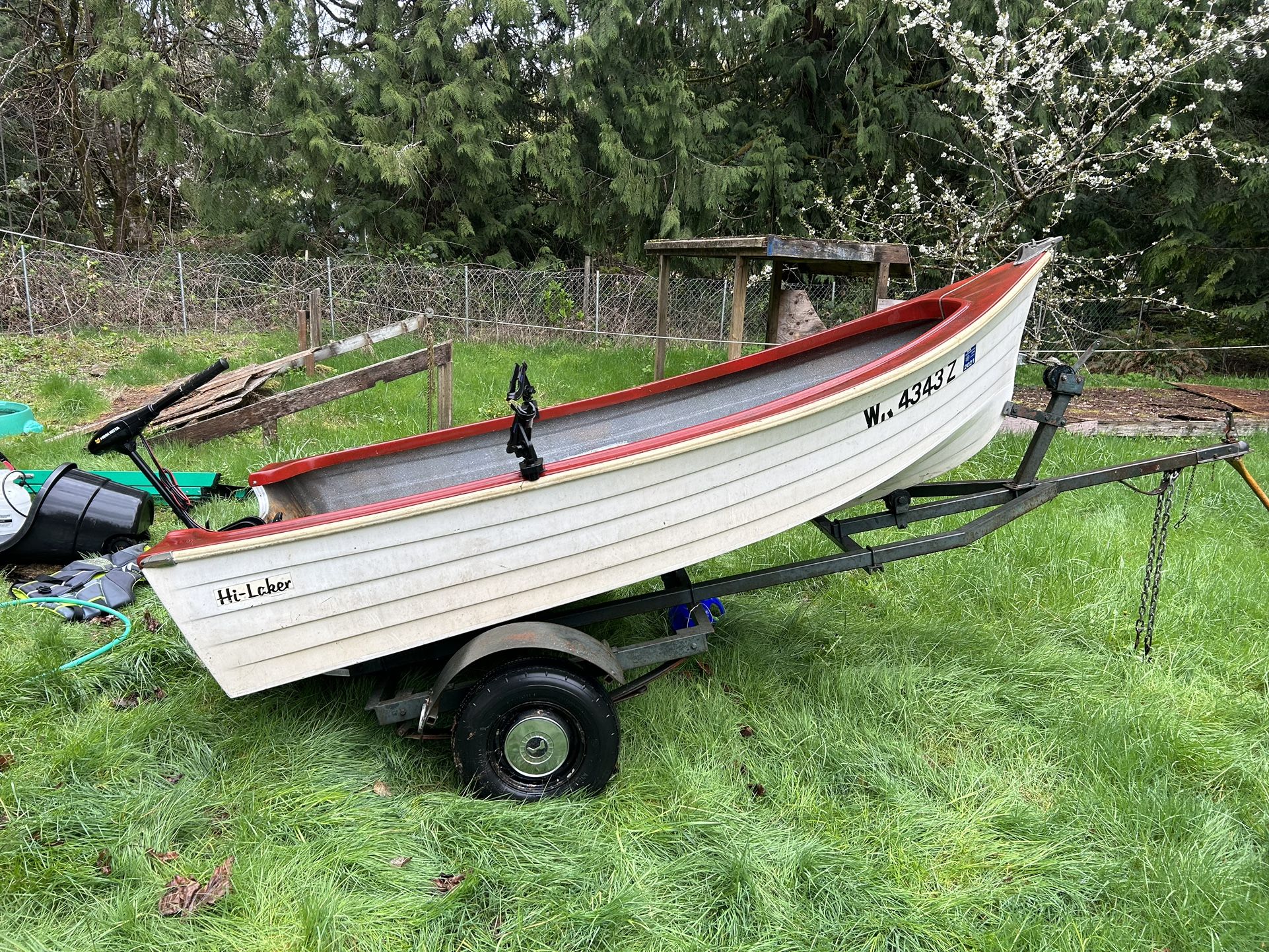 Boat - 10ft High Laker With Trailer/trolling Motor 