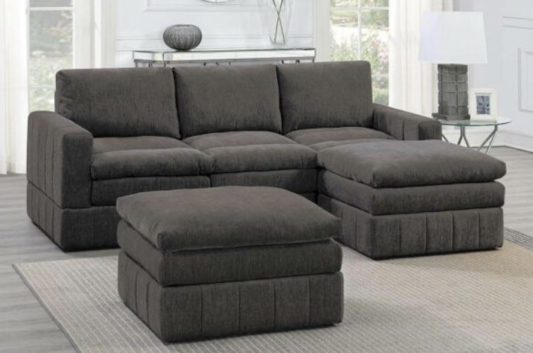 Sectional Sofa + Ottoman