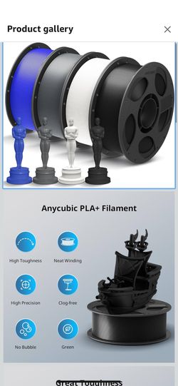Anycubic PLA+ 3D Printer Filament - 1KG x 4