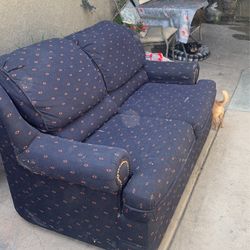 Blue Love Seat