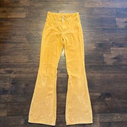 Free People We The Free Jayde High Rise Corduroy Flare Pants 24x32