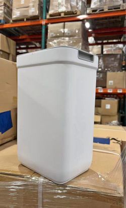 Small trash can with LED and pop up