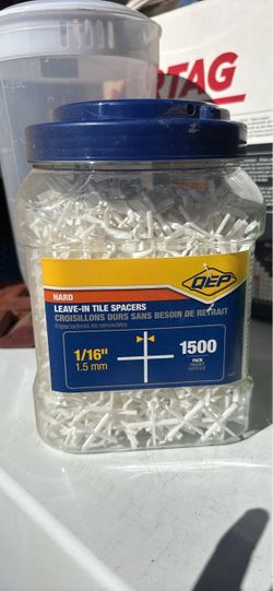 QEP Hard Leave-In Tile Spacers 1/16" 1500 Pack