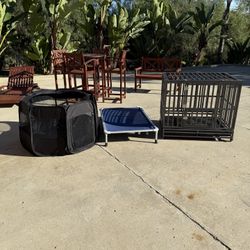 Dog Crates  Large Metal And Medium Soft Travel 