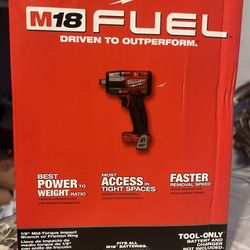 Milwaukee 2962-20 M18 Fuel 1/2" Mid-Torque Impact Wrench w Friction Ring (NEW)