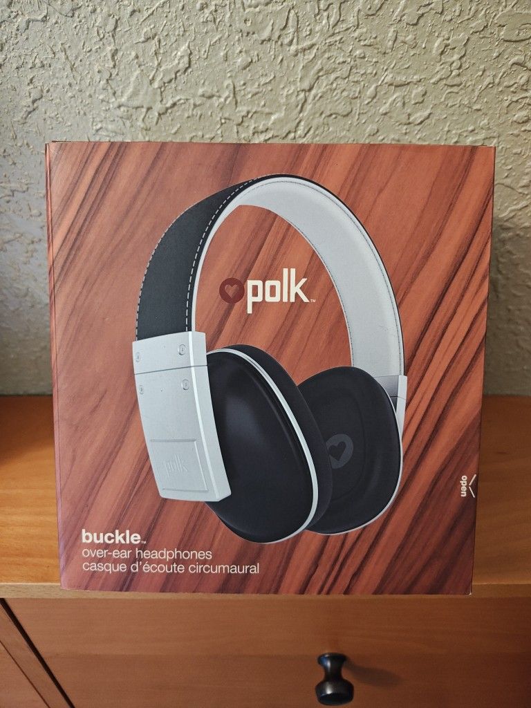POLK AUDIO Buckle - Stylish On-Ear Headphones - Black