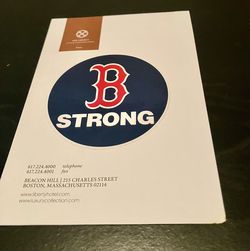 Boston Strong Red Sox Sticker