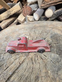 Vintage Die-Cast Toy Fire Truck