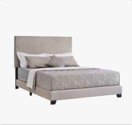 King bed frame and mattress