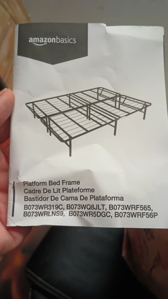 Full Bed Frame Foldable No Tools Needed