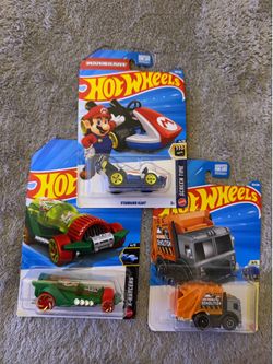 Hot Wheels Lot of 3 Mario Kart Standard Kart 2 Treasure Hunts TH NEW Sealed