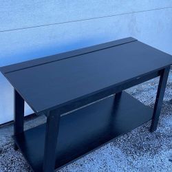 Black table 21”h,35.5”w,15.5”d