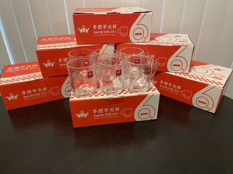 Glass Cup color box 6pcs