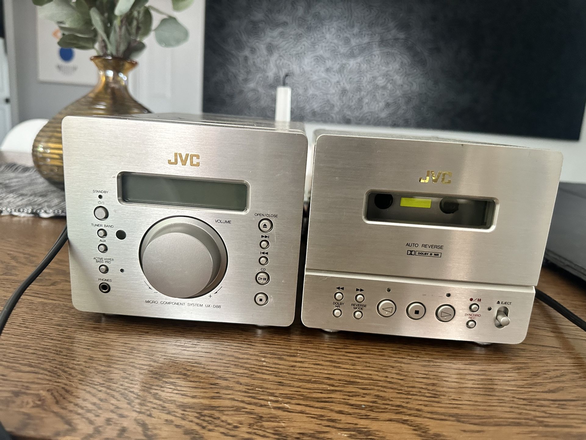 JVC UX-D88 Micro Component Hifi Radio, Cassette Tape & CD Player