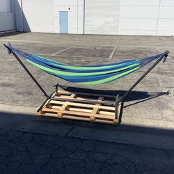 Portable Double Hammock with Stand