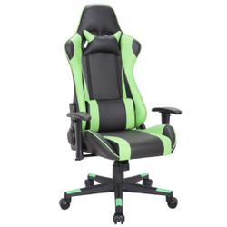 Gaming Chair Green Racing Bucket Seat Office Chair
