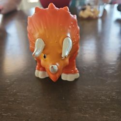 Vintage Triceratops Plastic Dinosaur 