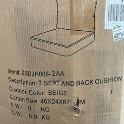 Coushions beige 4 sets