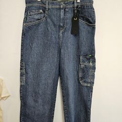 JNCO Men's Blue and Navy Jeans