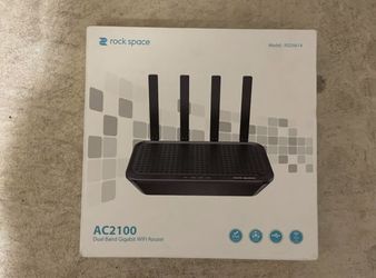 Rockspace AC2100 Dual-Band WIFI Router, Black (RSD0614)