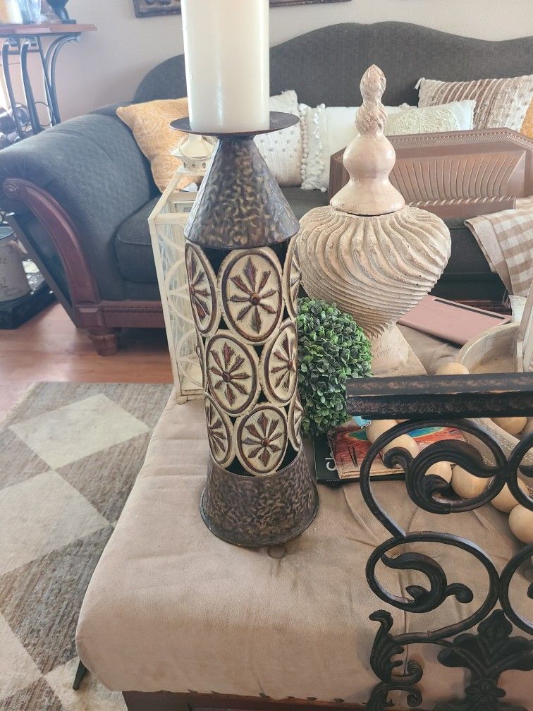 Taller Size Metal Candle Holder