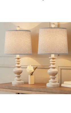 Rustic Table Lamp Set of 2 