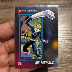 1992 Marvel Super Heroes Mr. Fantastic Trading Card
