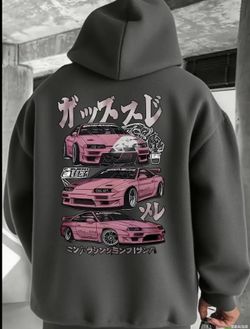 Tokyo Drift Street Wear Y2K Xl Gray Cotton