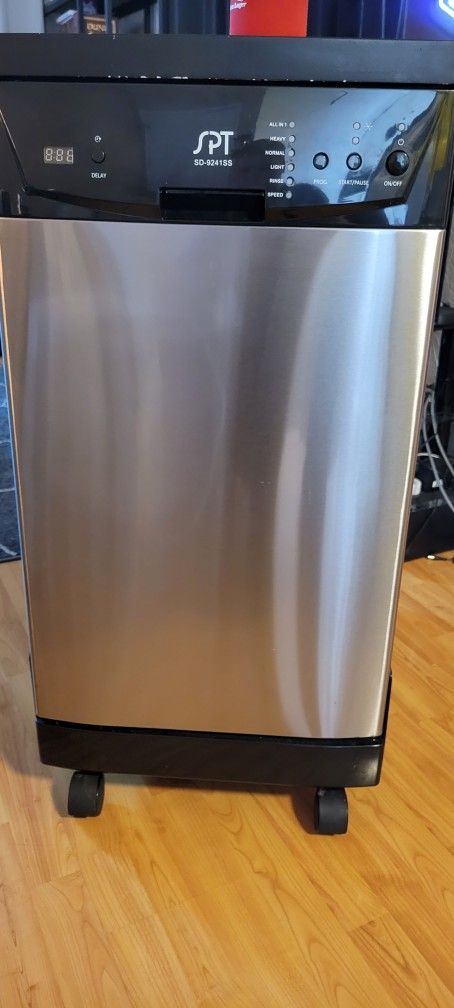 SPT SD-9241SS: Energy Star 18" Portable Dishwasher - Stainless Steel