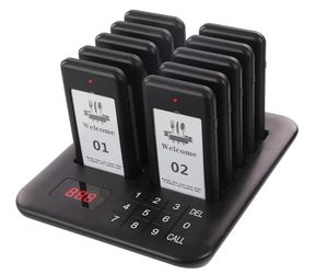 Restaurant Pager System, 10 Wireless Pagers