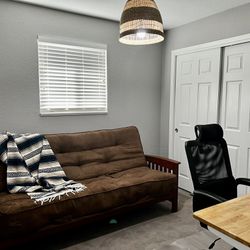 Brown Futon Couch